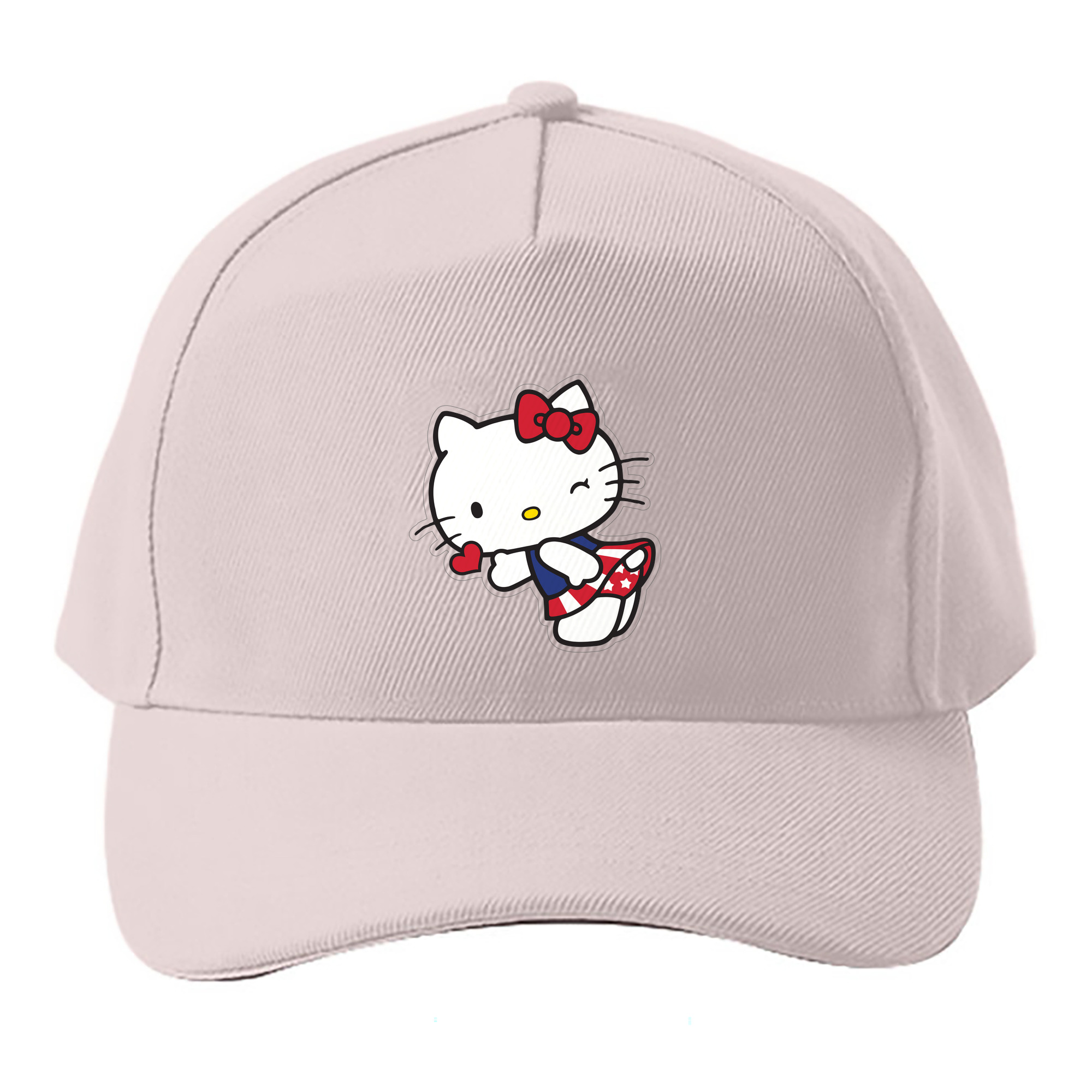 （画像用） Hello Kitty ハローキティ ベースボールキャップ 綿100％ 男女兼用 帽子 スポーツ